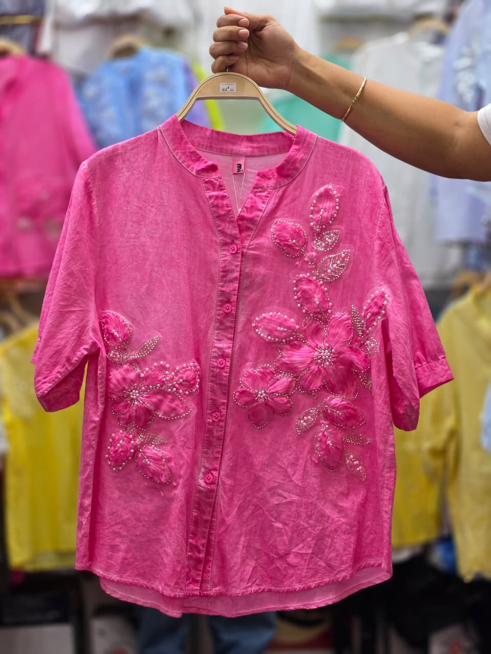 CORALIE LUXURY PATCH SHIRTS 1507