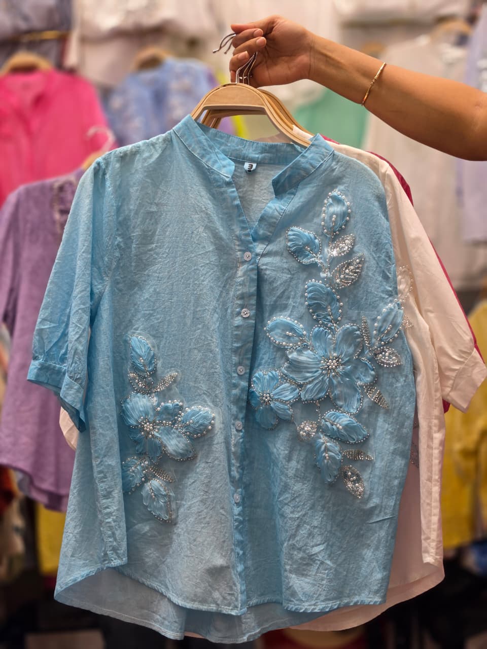 CORALIE LUXURY PATCH SHIRTS 1507