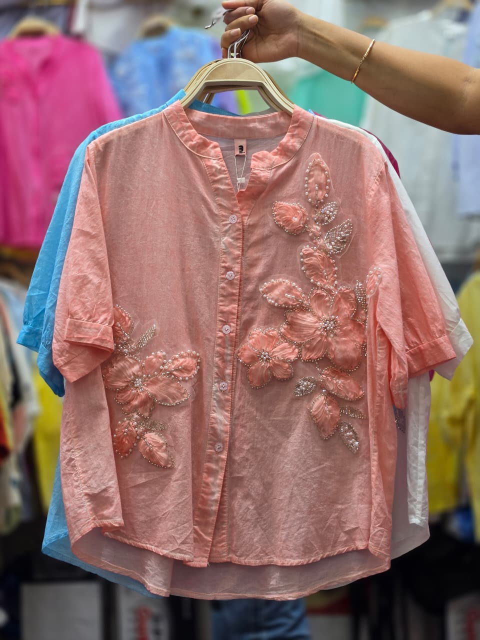 CORALIE LUXURY PATCH SHIRTS 1507