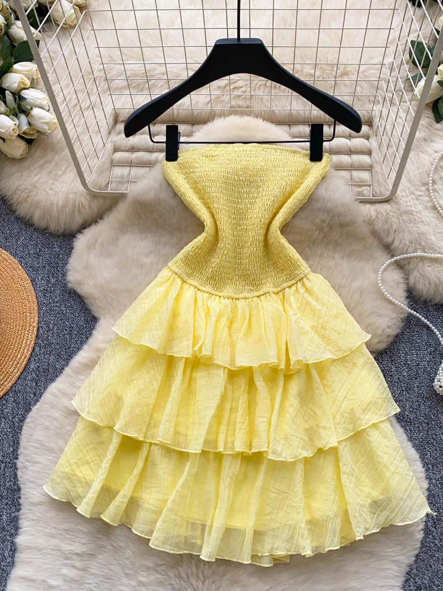 RUFFLE DRESS 1607