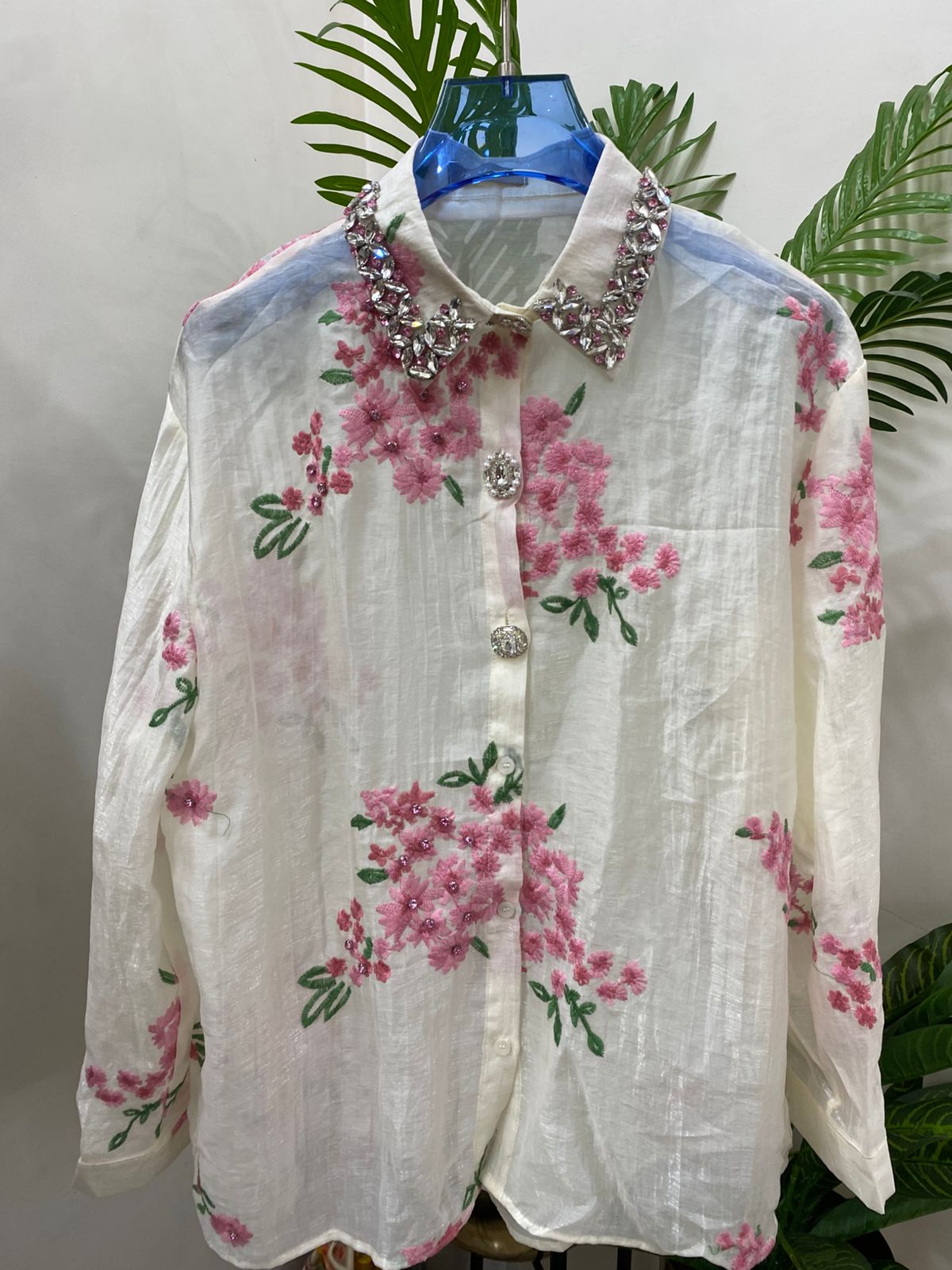 luxe Embroidered Shirt