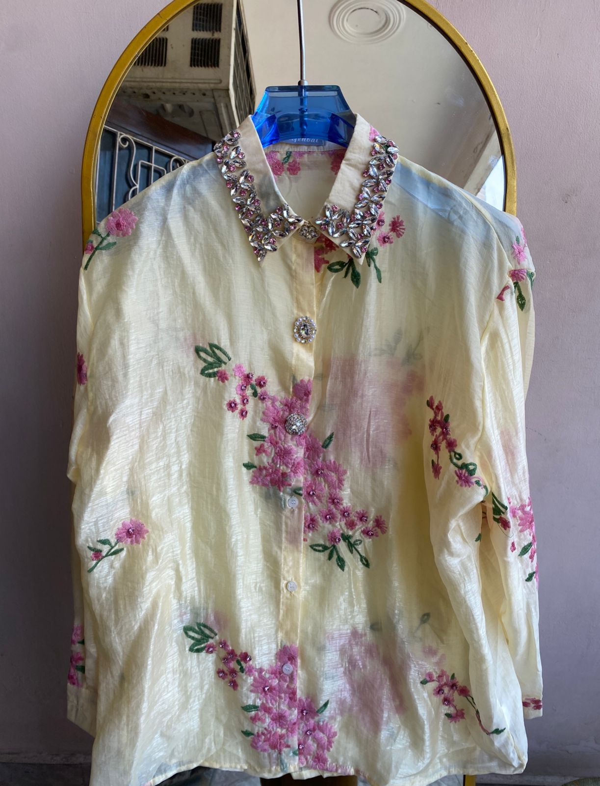 luxe Embroidered Shirt
