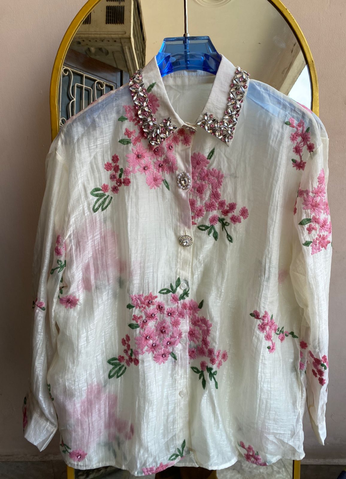 luxe Embroidered Shirt