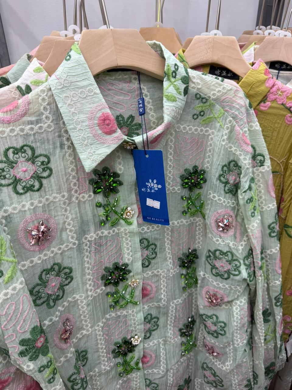EXCLUSIVE EMBELLISHED AND EMBROIDERED SHIRT 2307