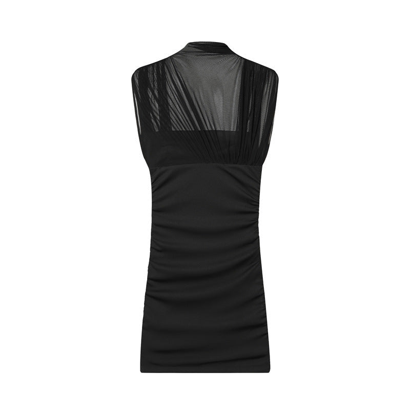 ELEGANT DRAPED LOOK DRESS 0903