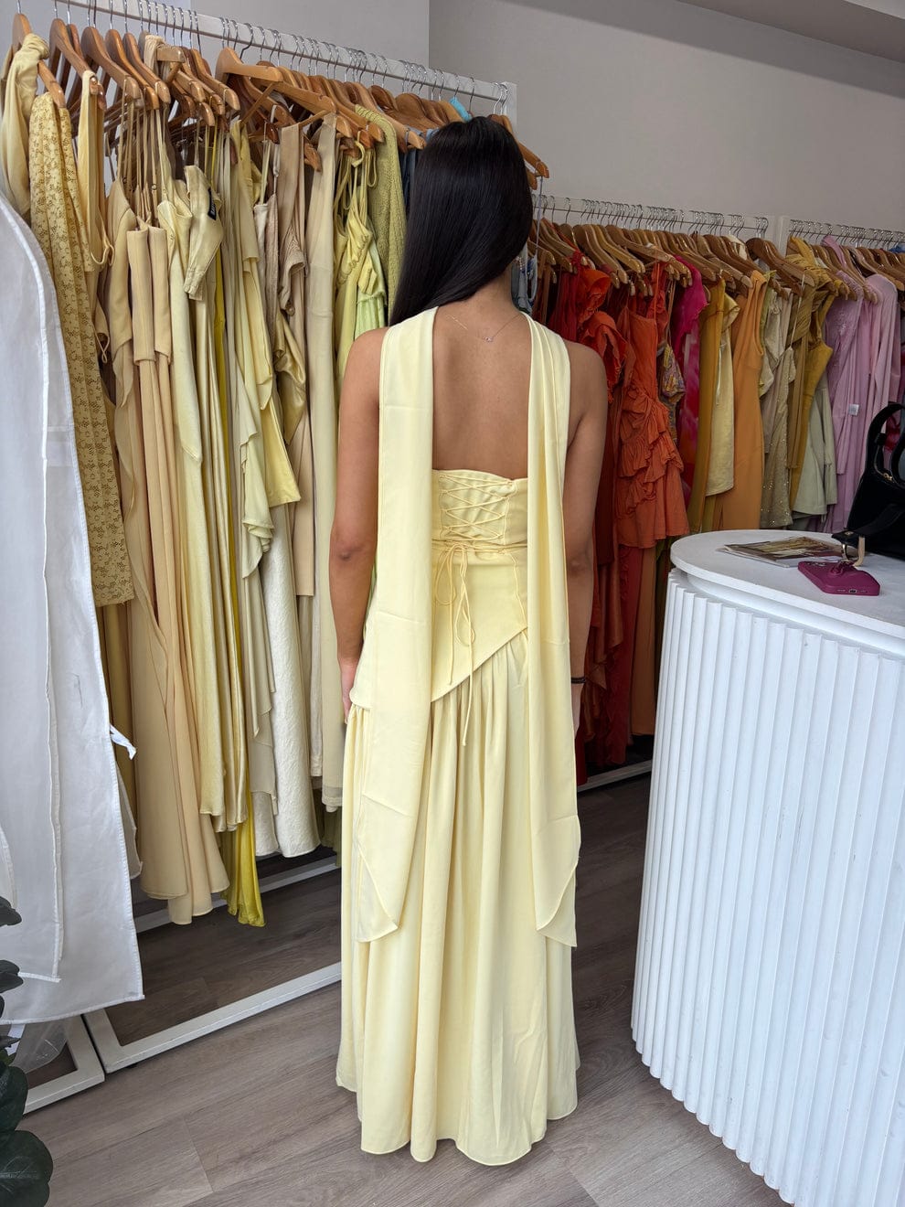 MAXI DRESS WITH SCARF 1704