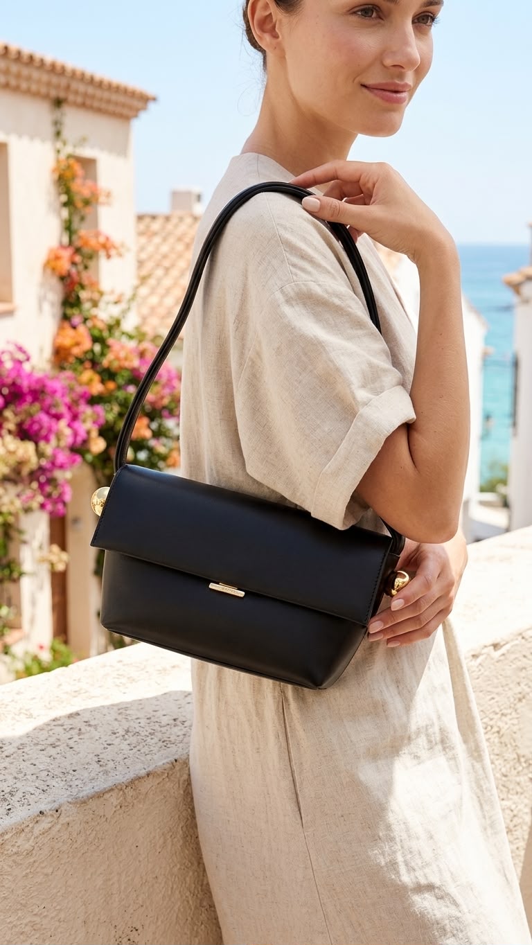 Jacquemus Rond Carré Smooth Calf Leather Bag