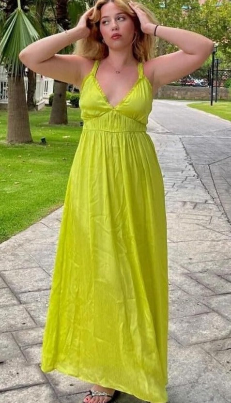 WOMEN'S HALTER NECK MAXI DRESS 2006