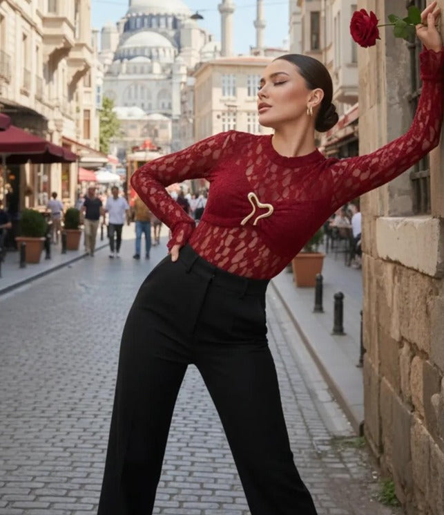 MESH FULL SLEEVE TOP 2006