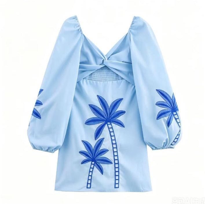 LUXURY IMPORTED EMBROIDERY DRESS 1007