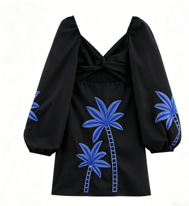 LUXURY IMPORTED EMBROIDERY DRESS 1007